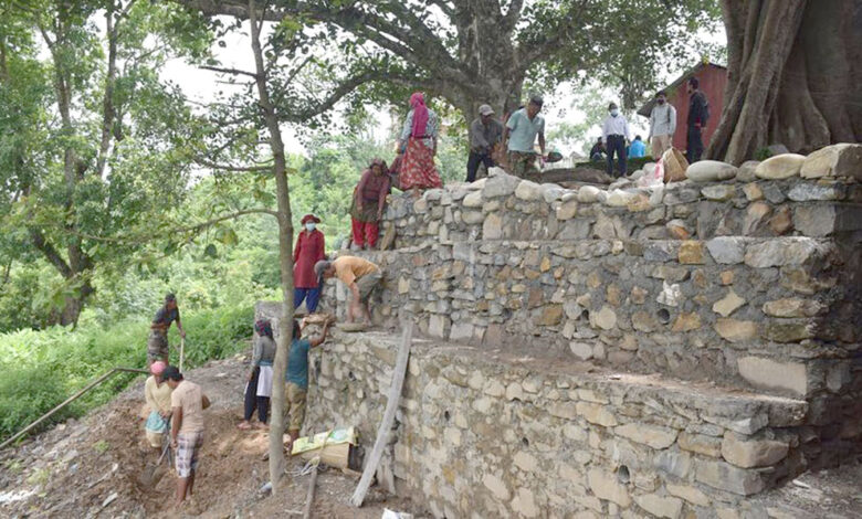 Photo of रोजगार कार्यक्रमबाट चौतारा निर्माण