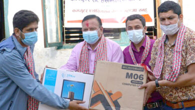 Photo of क्यान तनहुँद्वारा बालगृहलाई कम्प्युटर सहयोग