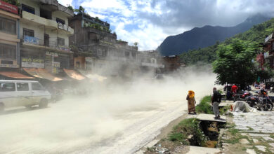 Photo of धुलाम्य बनेको डुम्रेको सडक
