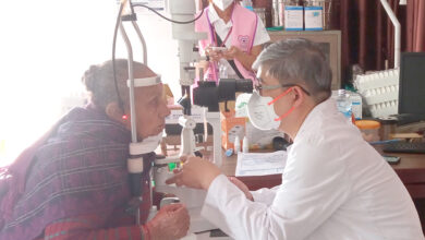 Photo of शिविरमा आँखा परीक्षण