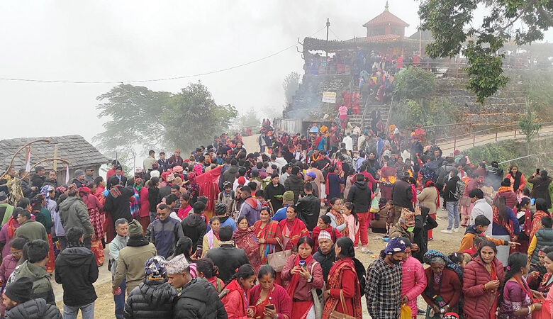 Photo of थानीमाईलाई फूलको डोली