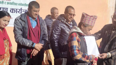 Photo of भुमिहीनलाई निस्सा वितरण