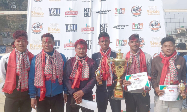 Photo of भलिबल प्रतियोगिताको उपाधि विजेता