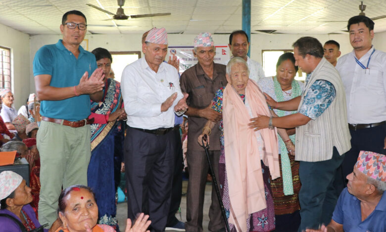 Photo of म्याग्देका ज्येष्ठ नागरिकलाई सम्मान