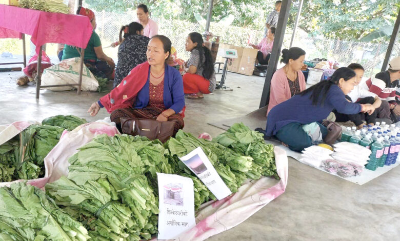 Photo of गाउँको साग बजारमा
