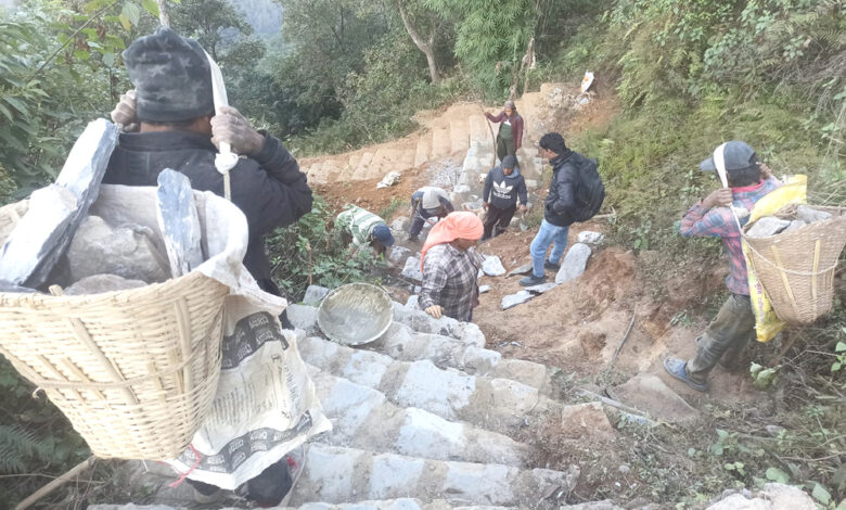 Photo of सिद्धागुफा जाने बाटो मर्मत