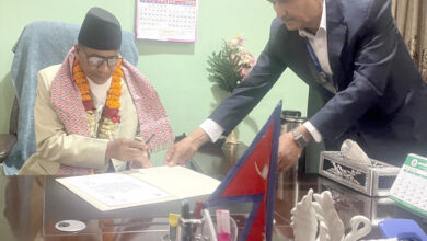 Photo of गण्डकीका प्रदेश प्रमुख भट्टद्वारा पदभार ग्रहण