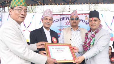 Photo of जनज्योति क्याम्पसको अध्यक्षमा पुनः आले चयन, क्याम्पस प्रमुखलाई सम्मान