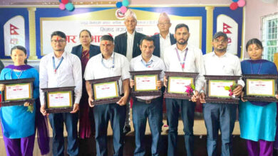 Photo of भिमादका उत्कृष्ट कार्यसम्पादन गर्ने सात कर्मचारी सम्मानित