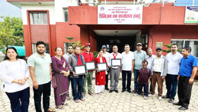 Photo of तनहुँका उत्कृष्ट चार सामुदायिक वन पुरस्कृत