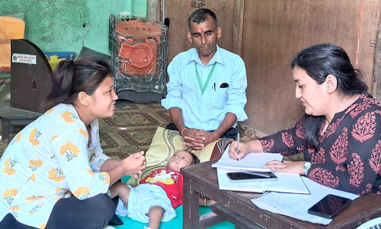 Photo of मस्तिष्क पक्षघात प्रभावित बालबालिकाको स्वास्थ्य परीक्षण