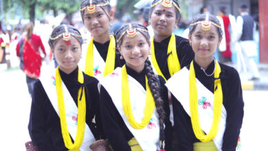 Photo of भेषभुषामा सजिएका किशोरीहरु