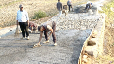 Photo of ढलान गरी बाटो निर्माण