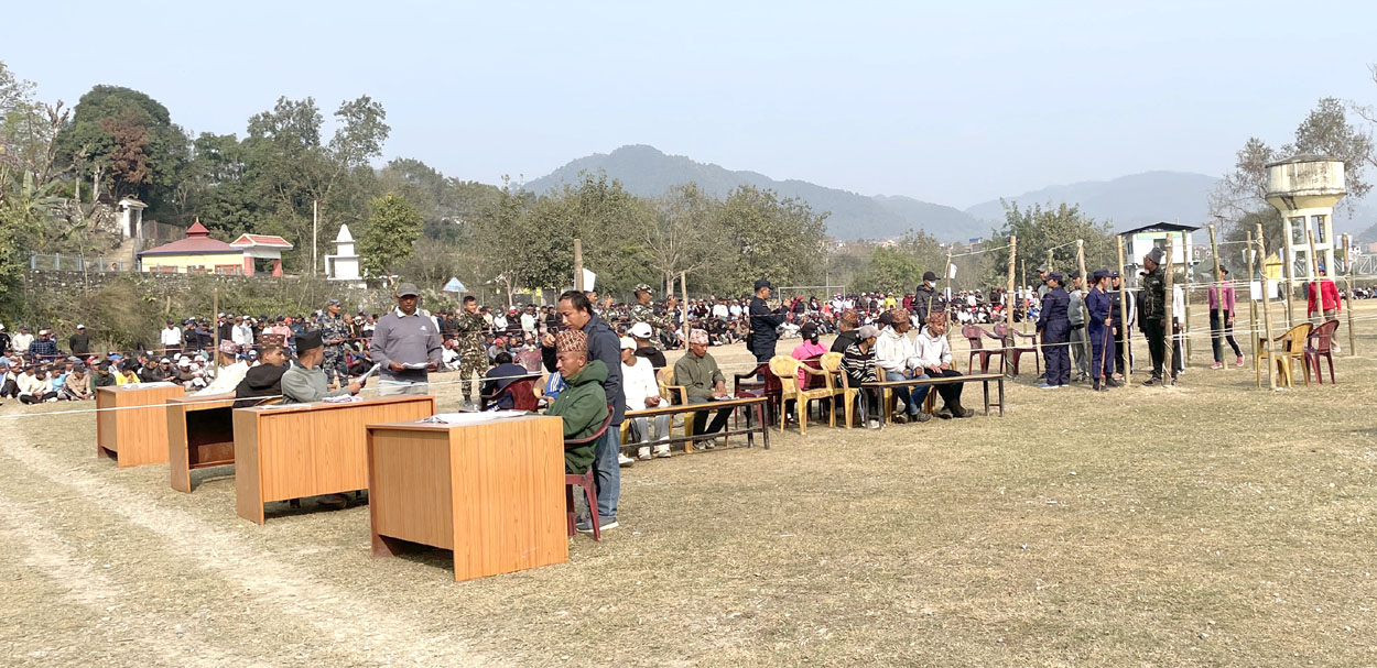 Photo of दमौलीमा नमुना मतदान