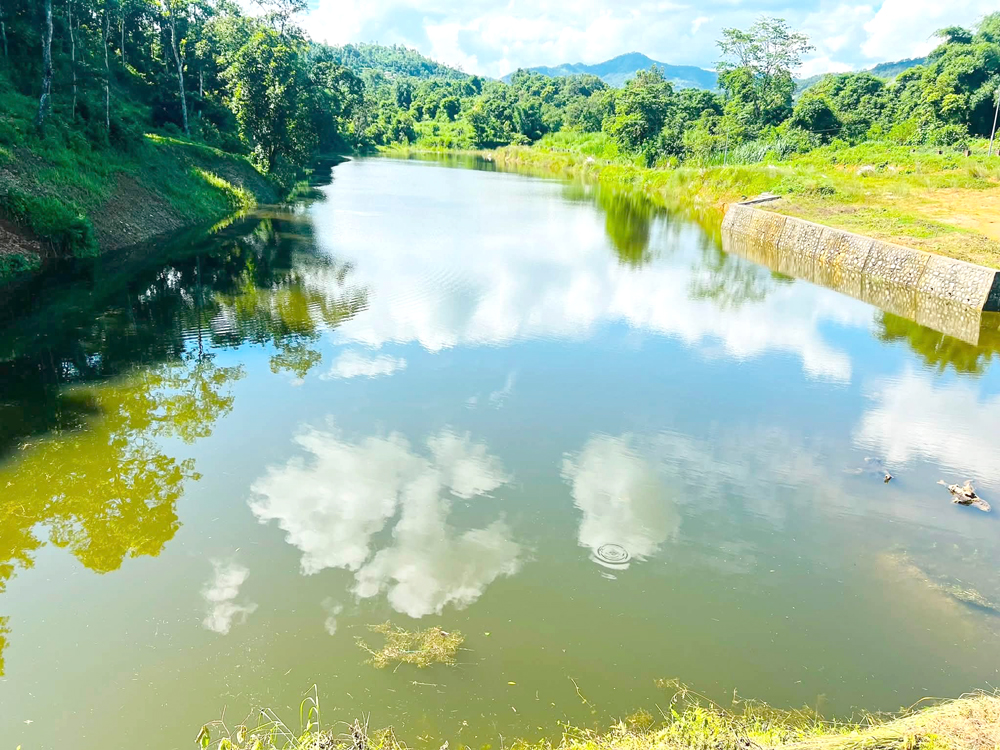 Photo of नारेश्वर तालमा पानी जम्मा हुन सुरु