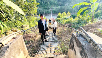 Photo of क्षतिग्रस्त पुलको निरीक्षण