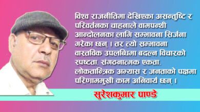 Photo of विश्व राजनीतिमा वामपन्थी आन्दोलनका सम्भावना र चुनौती